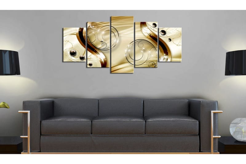 Billede Gold Nymph 200x100 - Artgeist sp. z o. o. - Boligtilbehør - Billeder & kunst - Billeder på lærred