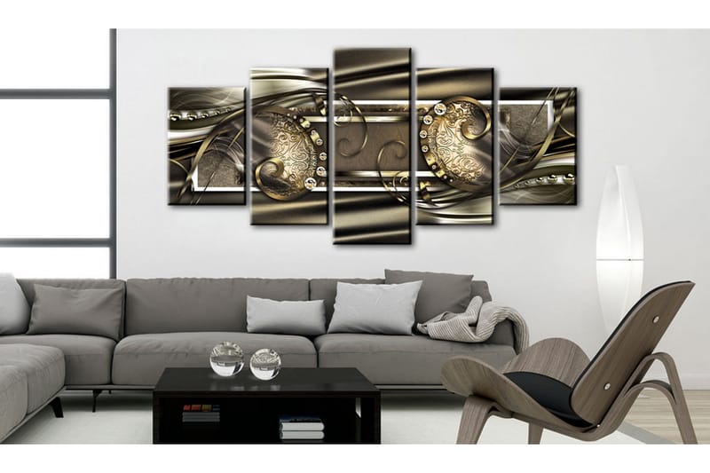 Billede Golden Beans 100x50 - Artgeist sp. z o. o. - Boligtilbehør - Billeder & kunst - Billeder på lærred