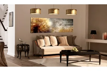 Billede Golden Dandelion 120x40 - Artgeist sp. z o. o. - Boligtilbehør - Billeder & kunst - Billeder på lærred
