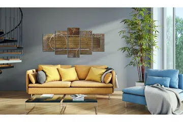 Billede Golden Depths 200x100 - Artgeist sp. z o. o. - Boligtilbehør - Billeder & kunst - Billeder på lærred