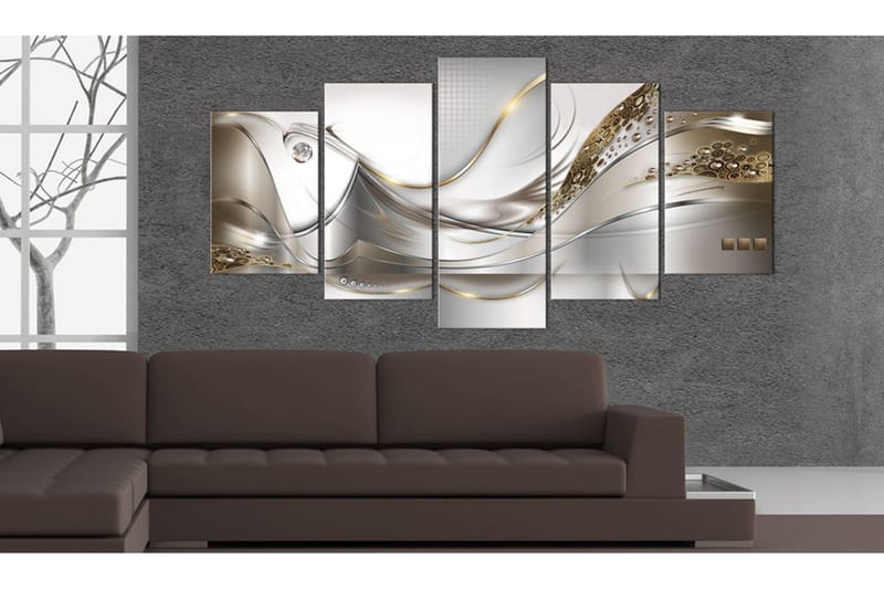 Billede Golden Flight 200x100 - Artgeist sp. z o. o. - Boligtilbehør - Billeder & kunst - Billeder på lærred