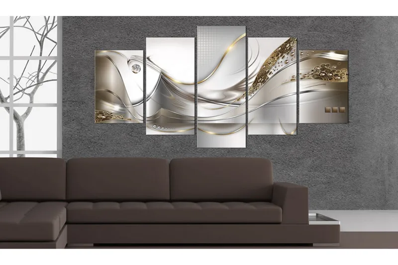 Billede Golden Flight 200x100 - Artgeist sp. z o. o. - Boligtilbehør - Billeder & kunst - Billeder på lærred