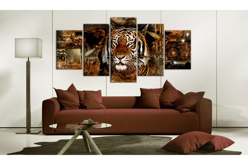 Billede Golden Jungle 200x100 - Artgeist sp. z o. o. - Boligtilbehør - Billeder & kunst - Billeder på lærred