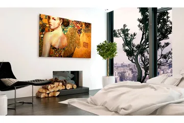 Billede Golden Lady 120x80 - Artgeist sp. z o. o. - Boligtilbehør - Billeder & kunst - Billeder på lærred