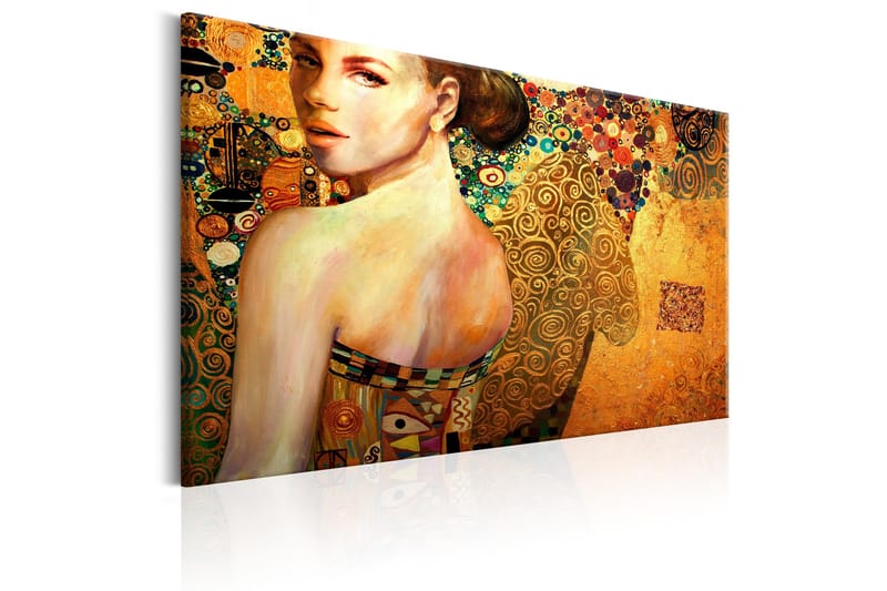 Billede Golden Lady 60x40 - Artgeist sp. z o. o. - Boligtilbehør - Billeder & kunst - Billeder på lærred