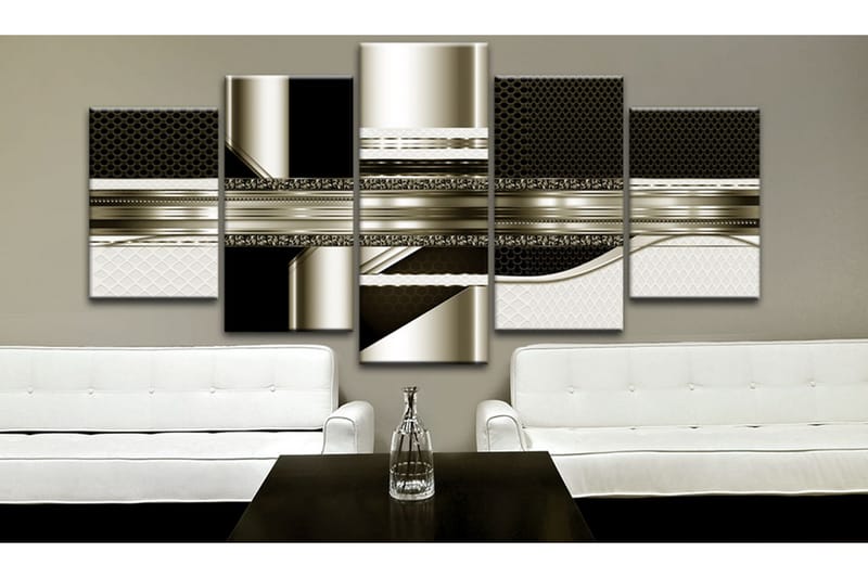 Billede Golden Line 100x50 - Artgeist sp. z o. o. - Boligtilbehør - Billeder & kunst - Billeder på lærred