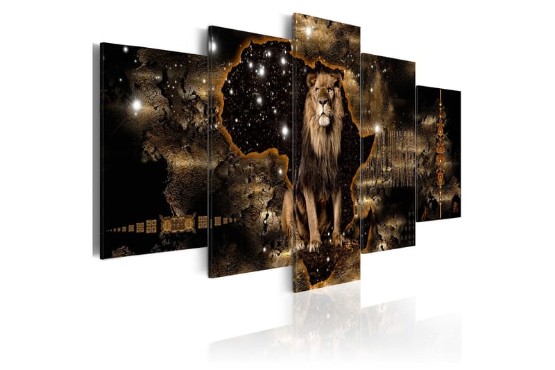 Billede Golden Lion 100x50, Artgeist sp. z o. o.