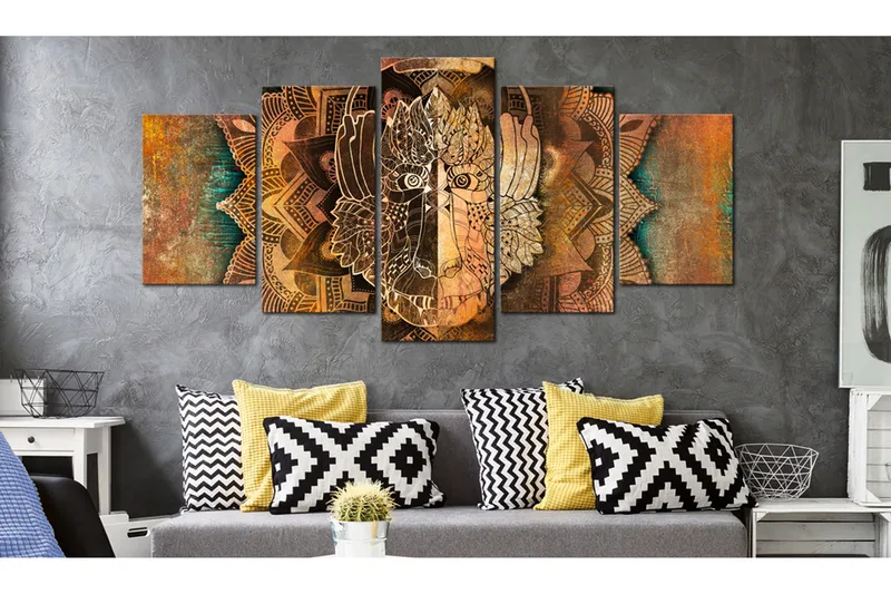 Billede Golden Monkey 200x100 - Artgeist sp. z o. o. - Boligtilbehør - Billeder & kunst - Billeder på lærred