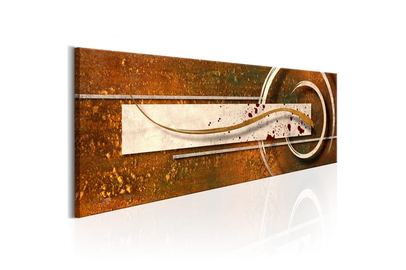 Billede Golden Note 135x45 - Artgeist sp. z o. o. - Boligtilbehør - Billeder & kunst - Billeder på lærred