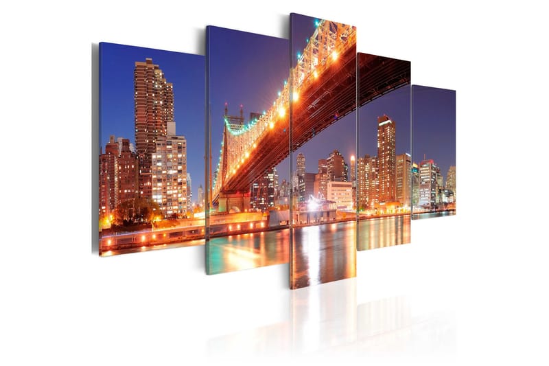 Billede Golden Reflections Nyc 200x100, Artgeist sp. z o. o.