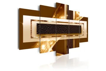 Billede Golden Streak 200x100 - Artgeist sp. z o. o. - Boligtilbehør - Billeder & kunst - Billeder på lærred
