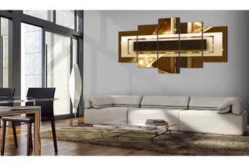 Billede Golden Streak 200x100 - Artgeist sp. z o. o. - Boligtilbehør - Billeder & kunst - Billeder på lærred