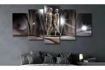 Billede Golden Touch 100x50 - Artgeist sp. z o. o. - Boligtilbehør - Billeder & kunst - Billeder på lærred