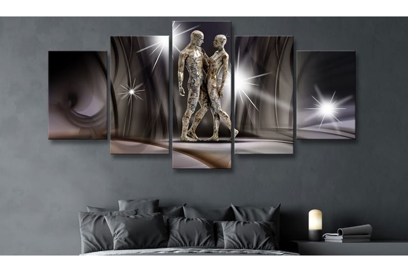 Billede Golden Touch 100x50 - Artgeist sp. z o. o. - Boligtilbehør - Billeder & kunst - Billeder på lærred