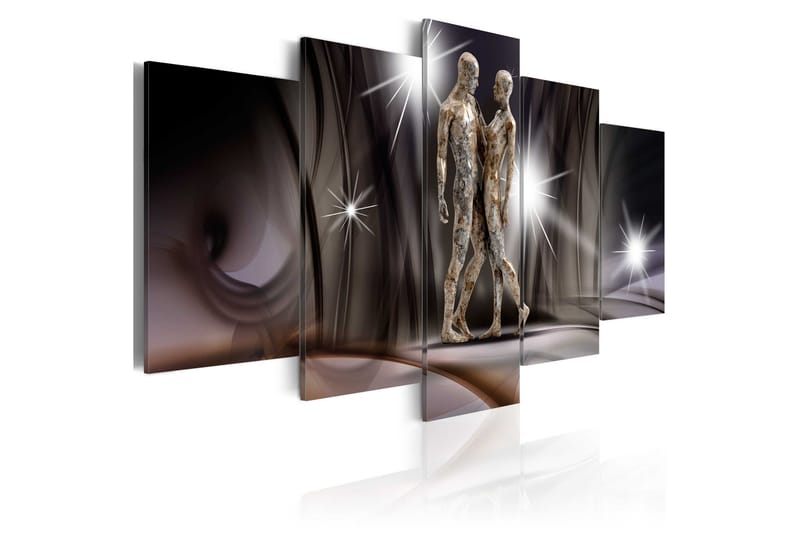 Billede Golden Touch 100x50 - Artgeist sp. z o. o. - Boligtilbehør - Billeder & kunst - Billeder på lærred