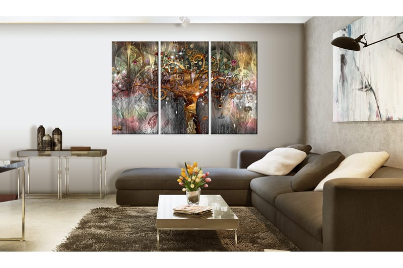 Billede Golden Tree 120x80 - Artgeist sp. z o. o. - Boligtilbehør - Billeder & kunst - Billeder på lærred