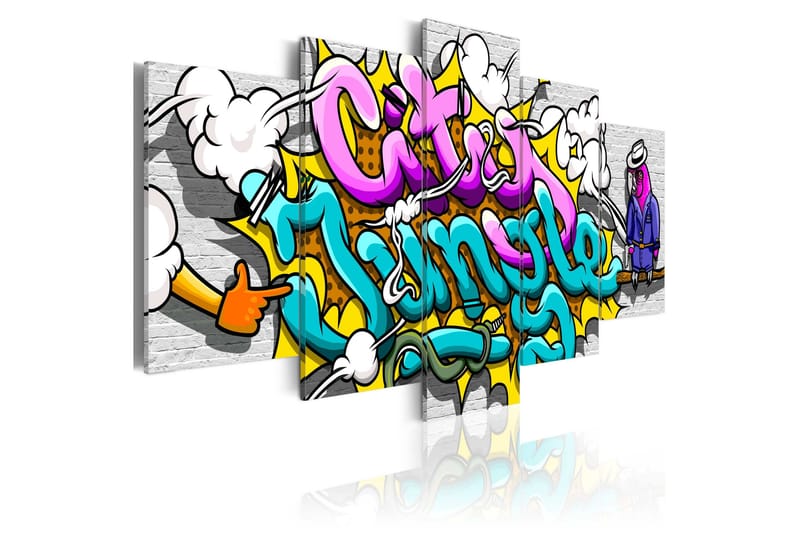 Billede Graffiti City Jungle 200x100, Artgeist sp. z o. o.