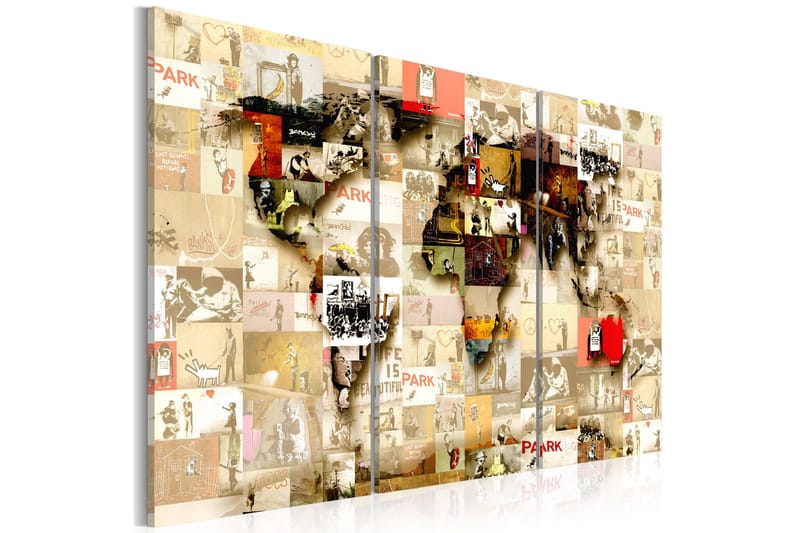Billede Graffiti World 120x80, Artgeist sp. z o. o.