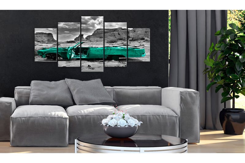 Billede Green Car 100x50 - Artgeist sp. z o. o. - Boligtilbehør - Billeder & kunst - Billeder på lærred