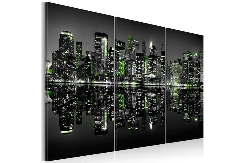 Billede Green New York 60x40, Artgeist sp. z o. o.
