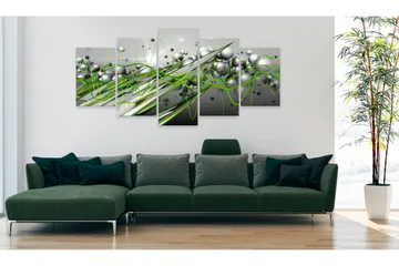 Billede Green Rhythm 100x50 - Artgeist sp. z o. o. - Boligtilbehør - Billeder & kunst - Billeder på lærred