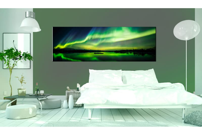 Billede Green Sky 120x40 - Artgeist sp. z o. o. - Boligtilbehør - Billeder & kunst - Billeder på lærred