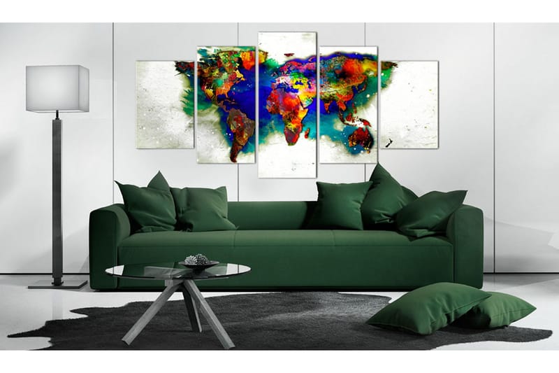 Billede Green Planet 100x50 - Artgeist sp. z o. o. - Boligtilbehør - Billeder & kunst - Billeder på lærred