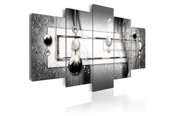 Billede Grey Symmetry 100x50 - Artgeist sp. z o. o. - Boligtilbehør - Billeder & kunst - Billeder på lærred