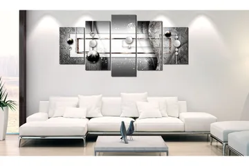 Billede Grey Symmetry 100x50 - Artgeist sp. z o. o. - Boligtilbehør - Billeder & kunst - Billeder på lærred