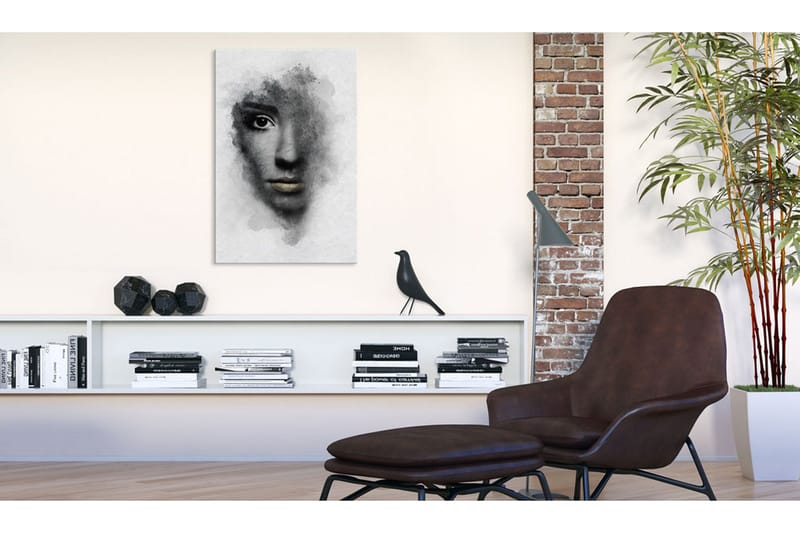 Billede Grey Portrait 40x60 - Artgeist sp. z o. o. - Boligtilbehør - Billeder & kunst - Billeder på lærred