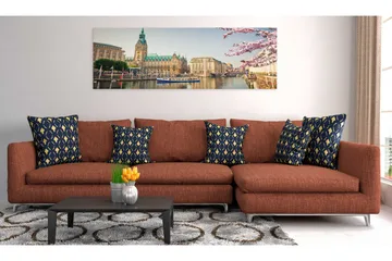 Billede Hamburg Town Hall 135x45 - Artgeist sp. z o. o. - Boligtilbehør - Billeder & kunst - Billeder på lærred