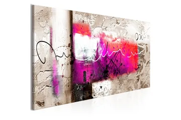 Billede Hammer 1 Part Pink Narrow 120x40 - Artgeist sp. z o. o. - Boligtilbehør - Billeder & kunst - Billeder på lærred