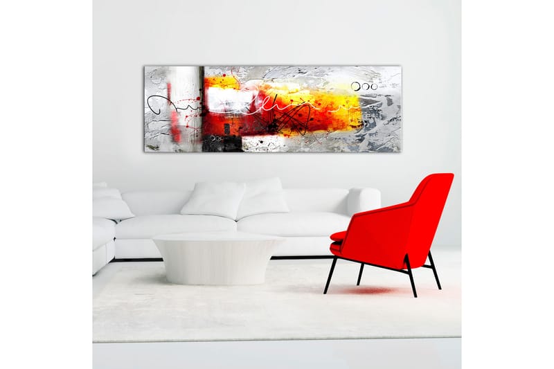 Billede Hammer 1 Part Red Narrow 150x50 - Artgeist sp. z o. o. - Boligtilbehør - Billeder & kunst - Billeder på lærred