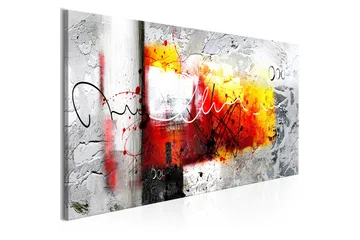 Billede Hammer 1 Part Red Narrow 135x45 - Artgeist sp. z o. o. - Boligtilbehør - Billeder & kunst - Billeder på lærred