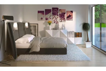 Billede Hjerter Og Lilje 100x50 - Artgeist sp. z o. o. - Boligtilbehør - Billeder & kunst - Billeder på lærred