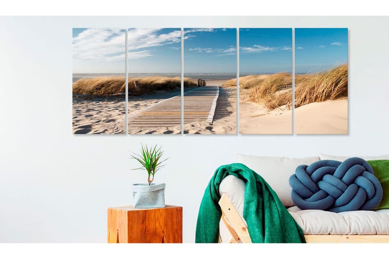 Billede Holiday At Sea 225x90 - Artgeist sp. z o. o. - Boligtilbehør - Billeder & kunst - Billeder på lærred