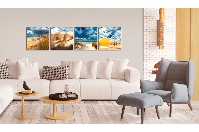 Billede Holiday At The Seaside 40x40, Artgeist sp. z o. o.