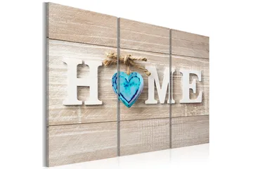 Billede Home Blue Love 120x80 - Artgeist sp. z o. o. - Boligtilbehør - Billeder & kunst - Billeder på lærred