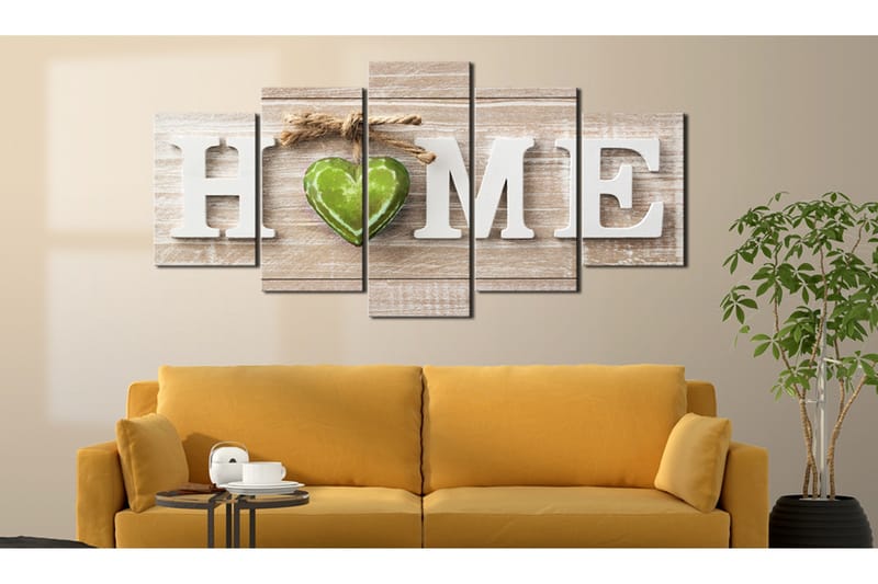Billede Home Domestic Melody 100x50 - Artgeist sp. z o. o. - Boligtilbehør - Billeder & kunst - Billeder på lærred