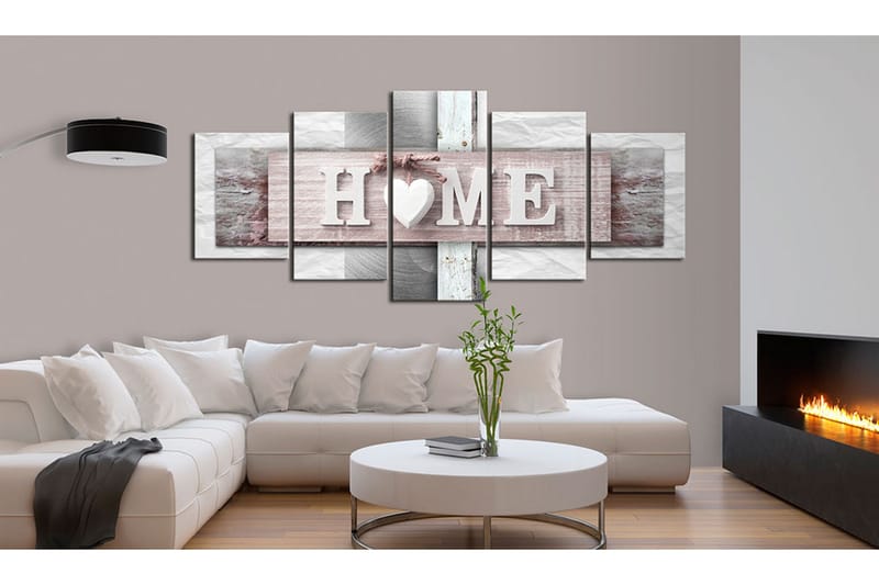 Billede Home Eclecticism 200x100 - Artgeist sp. z o. o. - Boligtilbehør - Billeder & kunst - Billeder på lærred