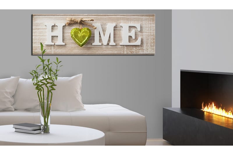 Billede Home: Green 120x40, Artgeist sp. z o. o.