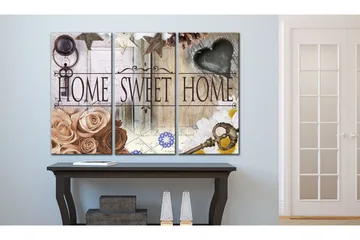 Billede Home In Vintage Style 120x80 - Artgeist sp. z o. o. - Boligtilbehør - Billeder & kunst - Billeder på lærred