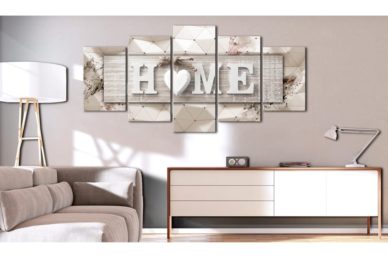 Billede Home Modern Geometry 100x50 - Artgeist sp. z o. o. - Boligtilbehør - Billeder & kunst - Billeder på lærred