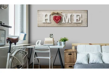 Billede Home: Red 120x40 - Artgeist sp. z o. o. - Boligtilbehør - Billeder & kunst - Billeder på lærred