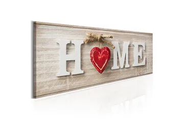 Billede Home: Red 120x40 - Artgeist sp. z o. o. - Boligtilbehør - Billeder & kunst - Billeder på lærred