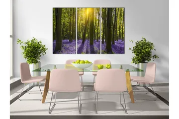 Billede Hyacinth Field 3 Parts 120x80 - Artgeist sp. z o. o. - Boligtilbehør - Billeder & kunst - Billeder på lærred