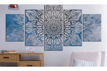 Billede Hypnosis 5 Parts Blue Wide 100x50 - Artgeist sp. z o. o. - Boligtilbehør - Billeder & kunst - Billeder på lærred