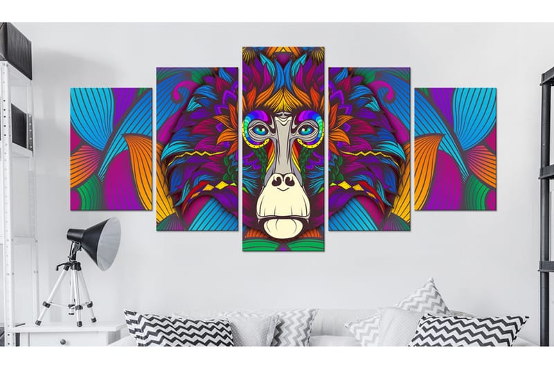 Billede Hypnosis Of Colours 200x100 - Artgeist sp. z o. o. - Boligtilbehør - Billeder & kunst - Billeder på lærred