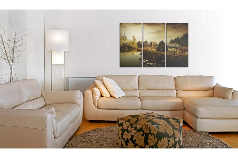 Billede Idyllic Village Triptych 60x40 - Artgeist sp. z o. o. - Boligtilbehør - Billeder & kunst - Billeder på lærred