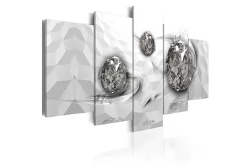 Billede Immersed Silver 100x50 - Artgeist sp. z o. o. - Boligtilbehør - Billeder & kunst - Billeder på lærred